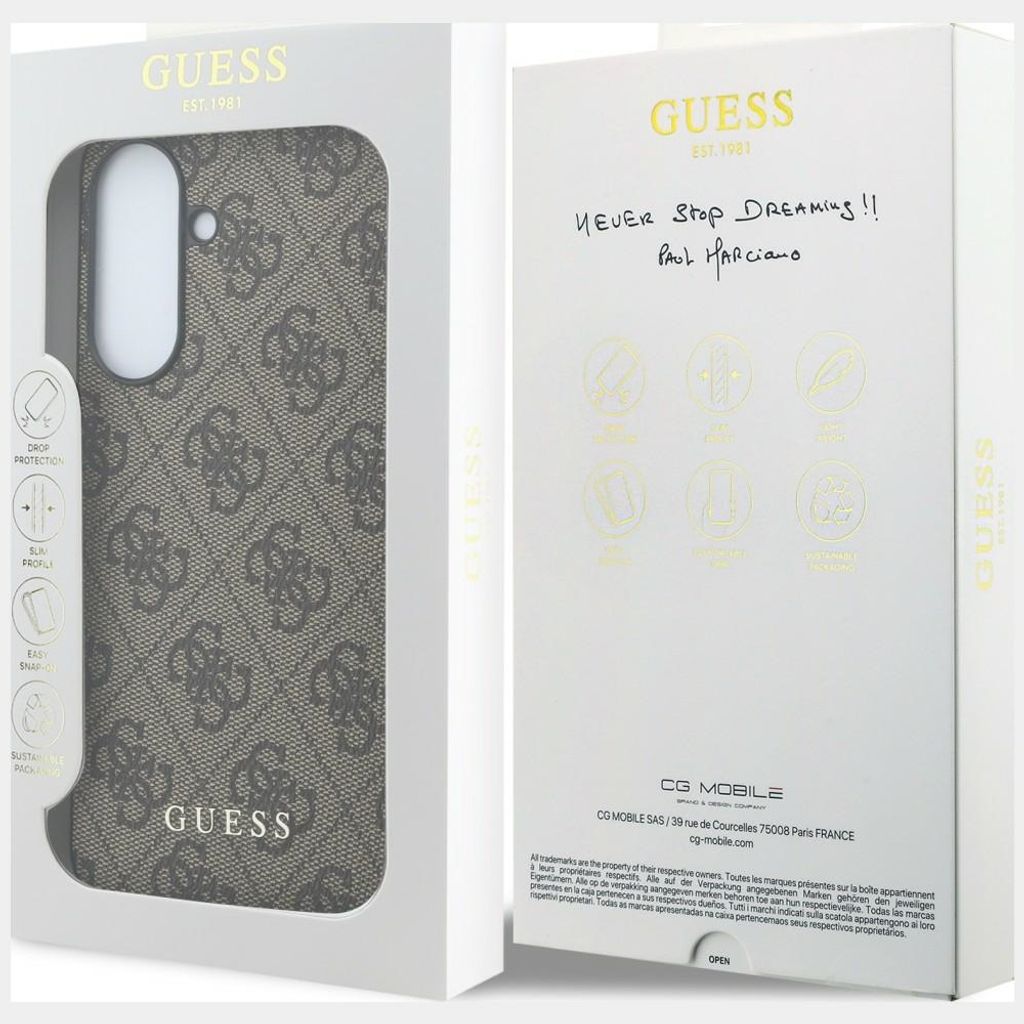 Guess 4G Classic Cover til Samsung Galaxy A57 5G - Brun