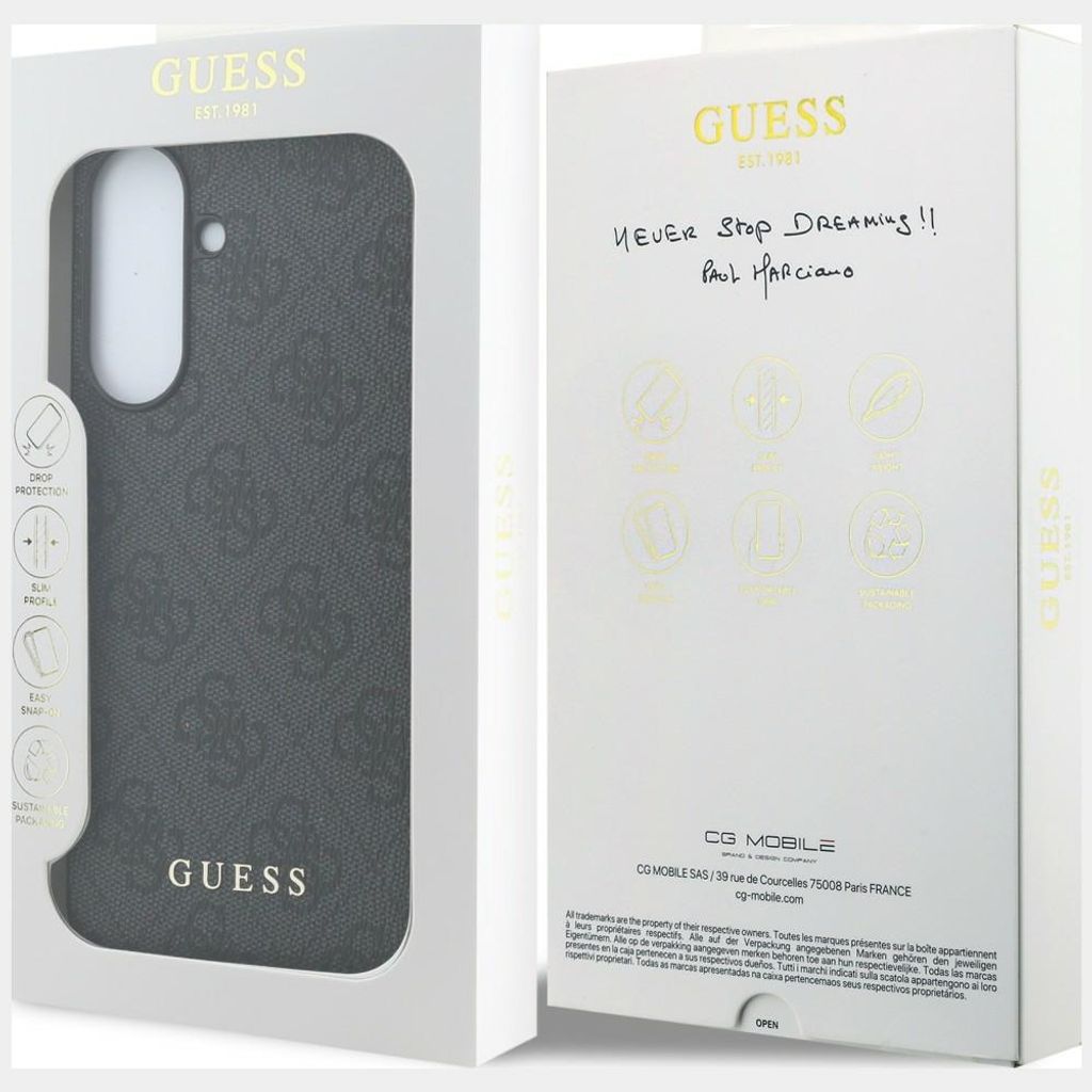 Guess 4G Classic Cover til Samsung Galaxy A57 5G - Sort