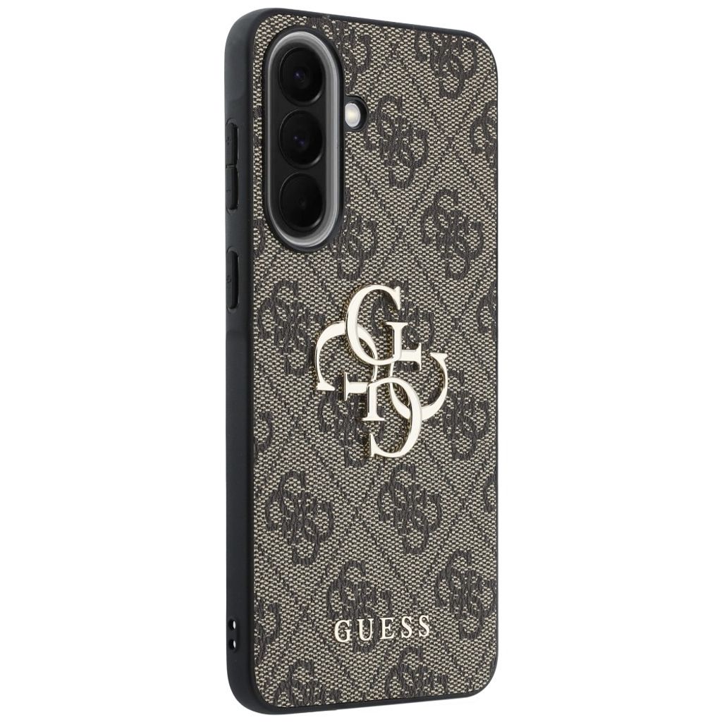 Guess Leather 4G Metal Logo Cover til Samsung Galaxy A57 5G - Brun
