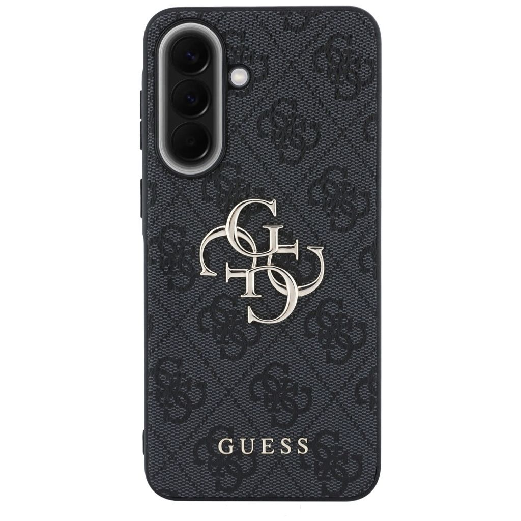 Guess Leather 4G Metal Logo Cover til Samsung Galaxy A57 5G - Sort