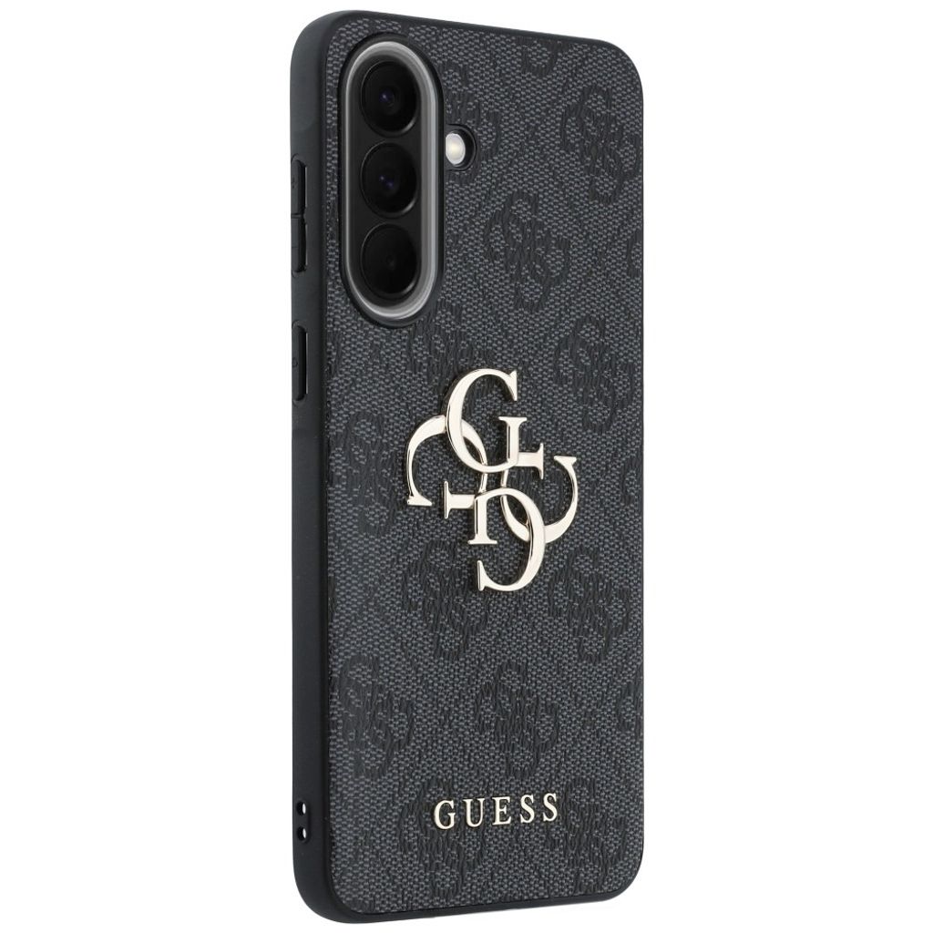 Guess Leather 4G Metal Logo Cover til Samsung Galaxy A57 5G - Sort