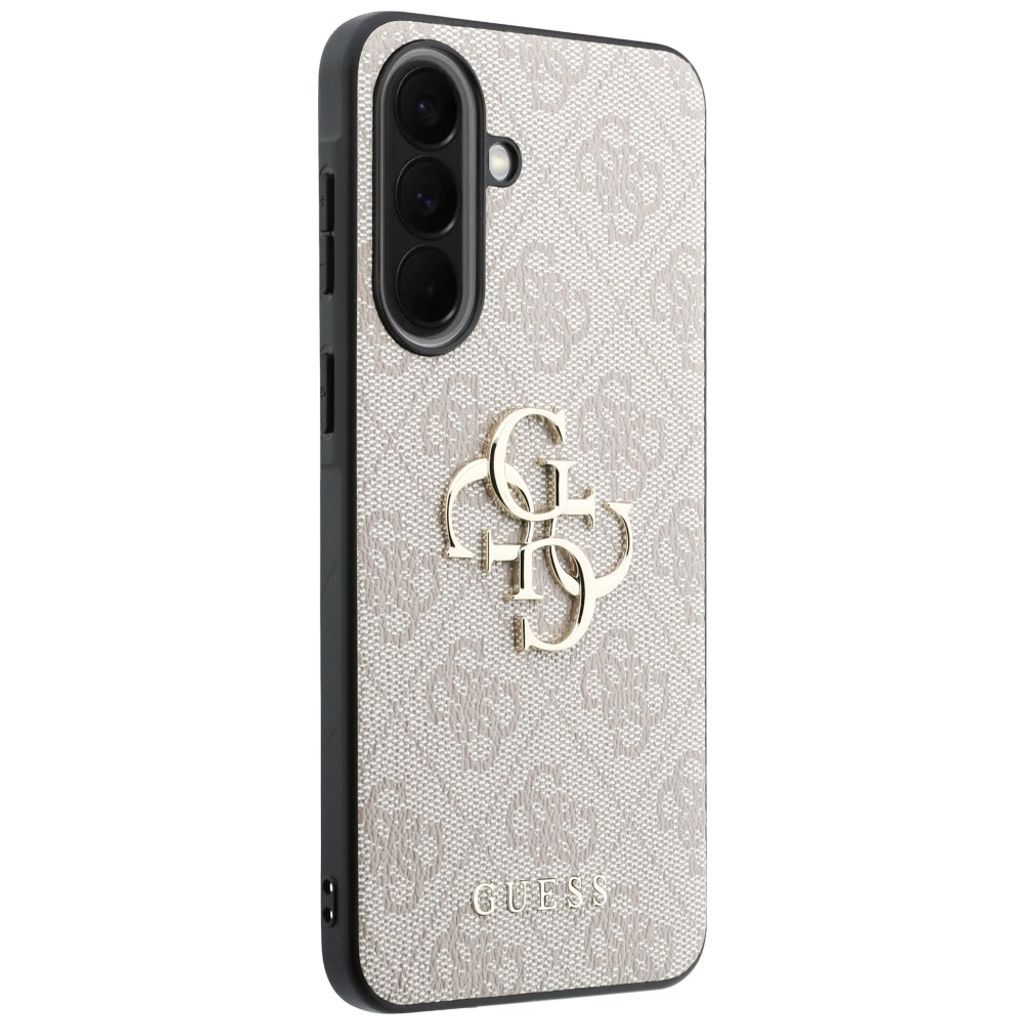Guess Leather 4G Metal Logo Cover til Samsung Galaxy A57 5G - Lyserød