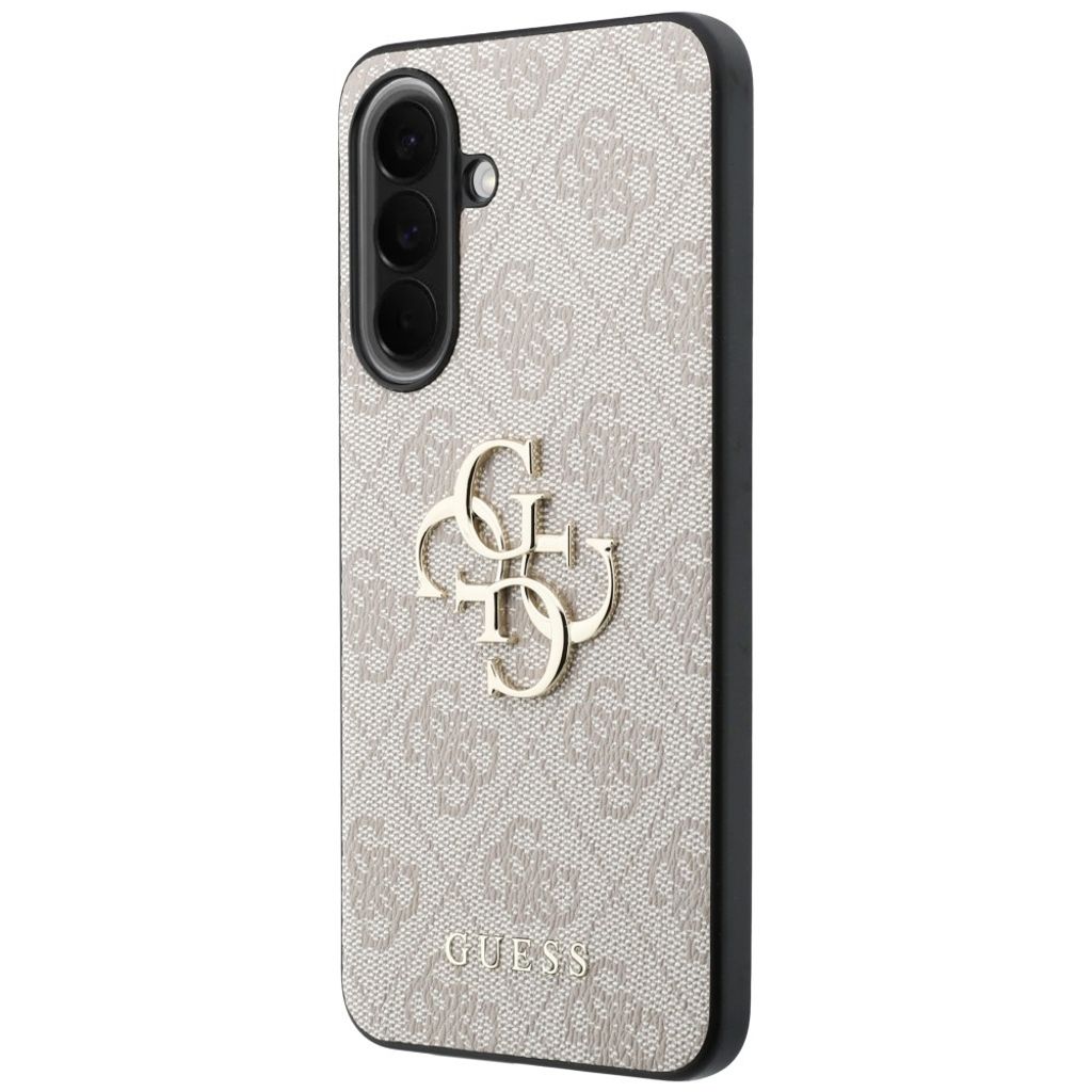 Guess Leather 4G Metal Logo Cover til Samsung Galaxy A57 5G - Lyserød
