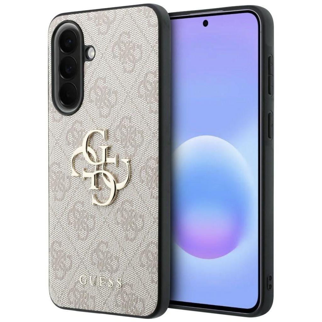 Guess Leather 4G Metal Logo Cover til Samsung Galaxy A57 5G - Lyserød
