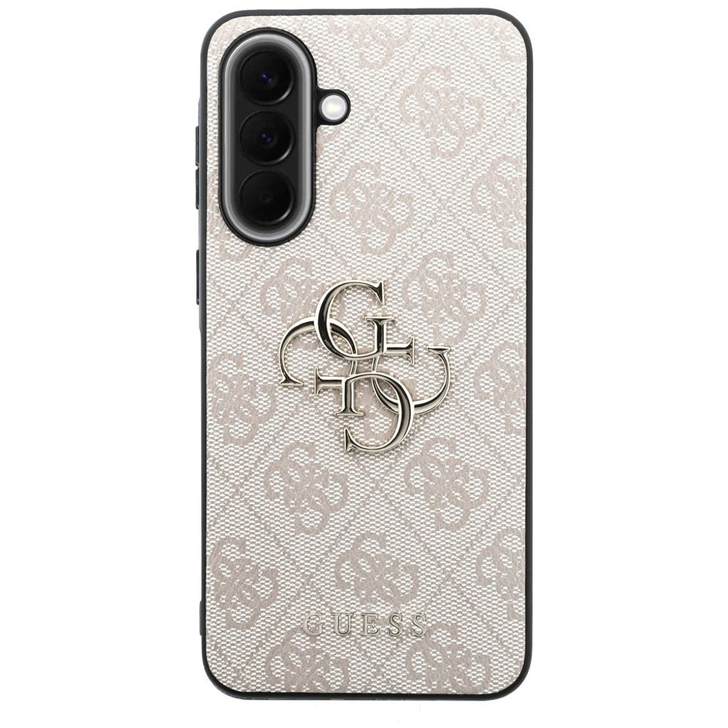Guess Leather 4G Metal Logo Cover til Samsung Galaxy A57 5G - Lyserød