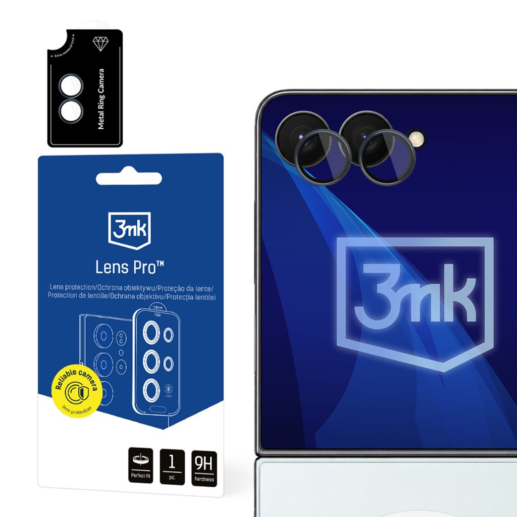 3mk Samsung Galaxy Z Flip 8 Linsebeskyttelse Pro - Sort