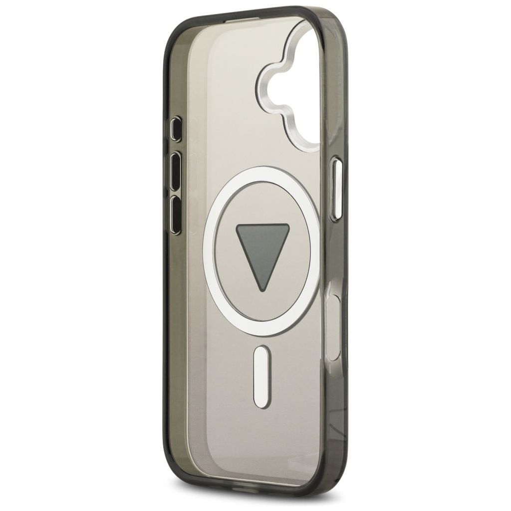 Guess IML Gradient Triangle Logo MagSafe -kuori till iPhone 17 - Musta