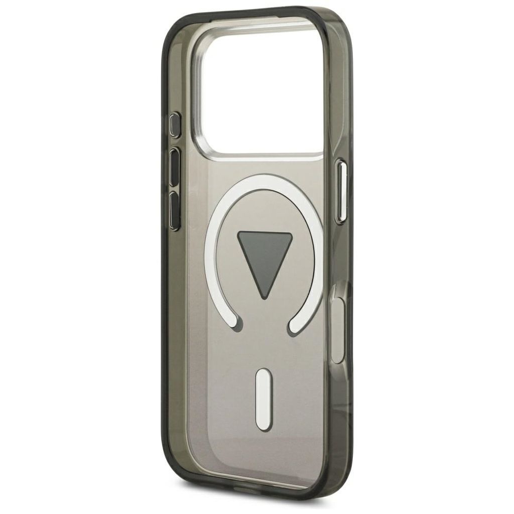 Guess IML Gradient Triangle Logo MagSafe -kuori till iPhone 17 Pro - Musta