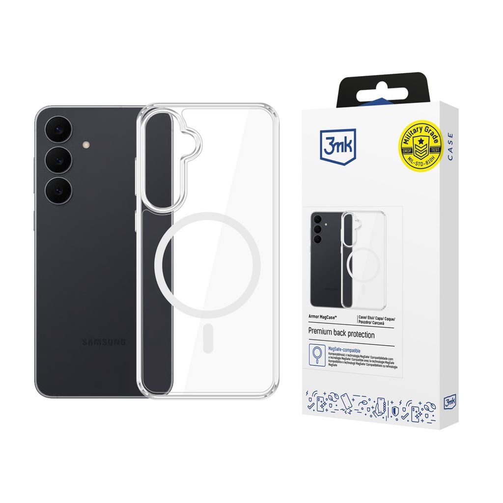 3mk Armor MagCase Skal till Samsung Galaxy S26 FE - Transparent