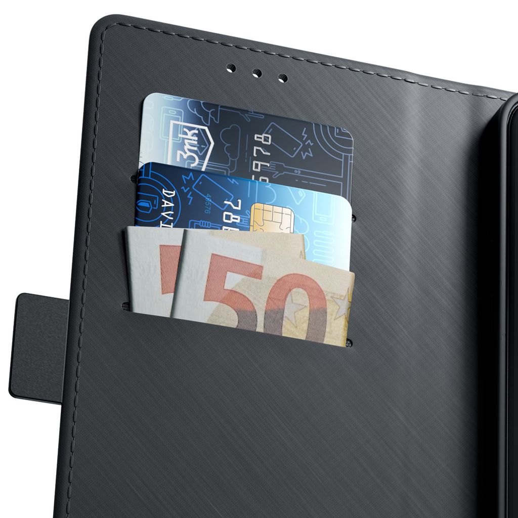 3mk Wallet -kotelo Samsung Galaxy S26 FE:lle - Musta