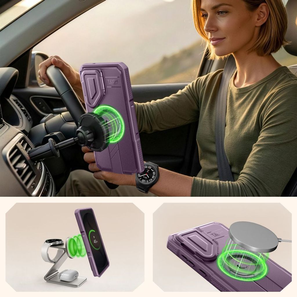 Tech-Protect Kevlar MagSafe -kuori 2-pakkaus Samsung Galaxy S26 Ultra:lle - Musta