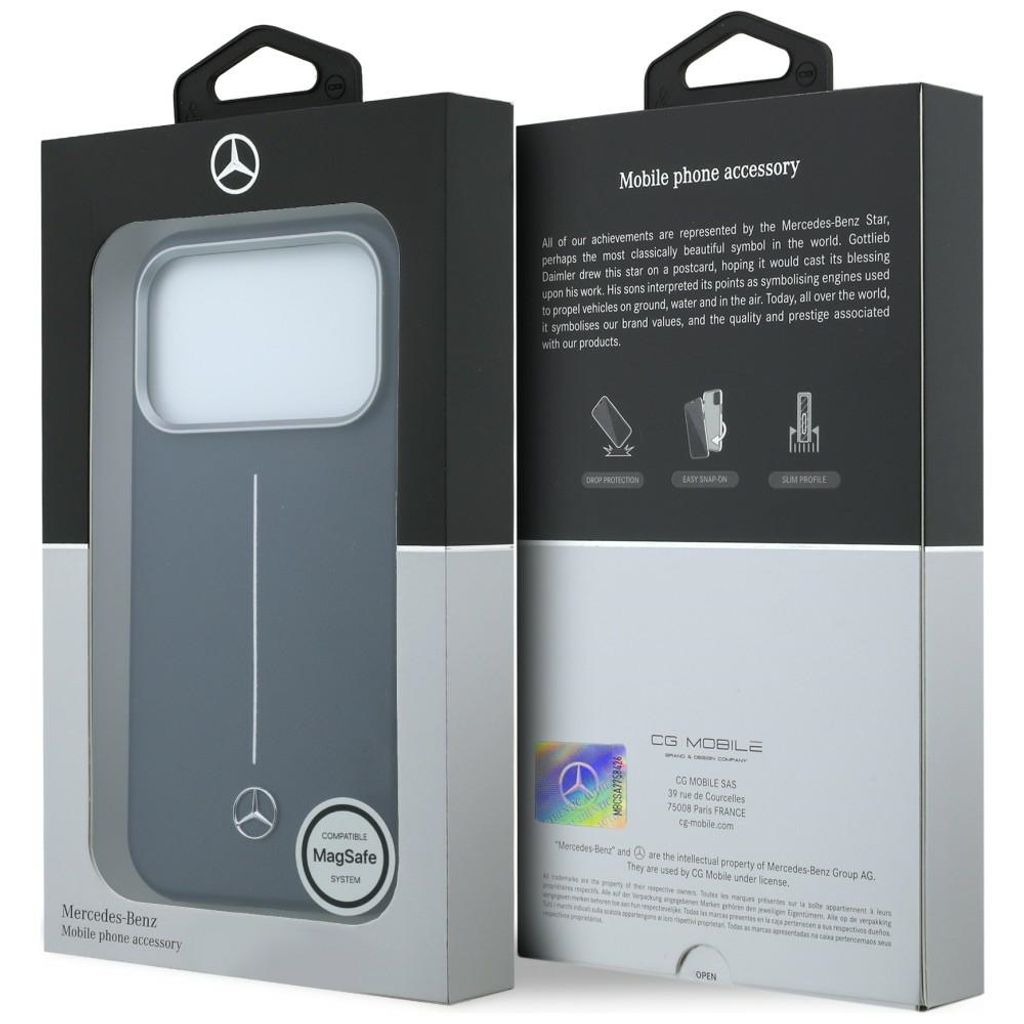 Mercedes Iconic Line MagSafe -kuori till iPhone 17 Pro Max - Sininen