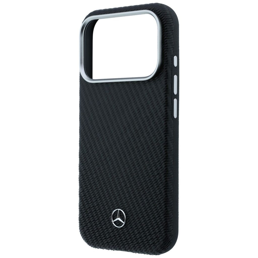 Mercedes Wood Effect MagSafe -kuori till iPhone 17 Pro - Musta