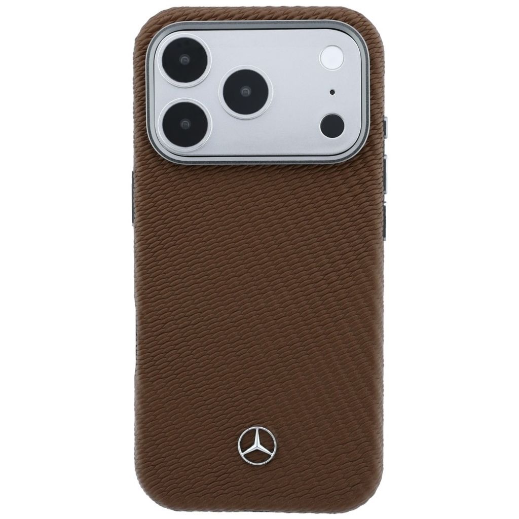 Mercedes Wood Effect MagSafe -kuori till iPhone 17 Pro Max - Ruskea