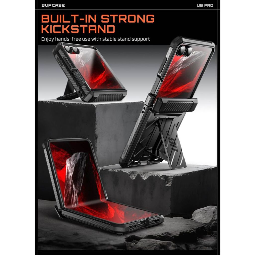 Supcase Samsung Galaxy Z Flip 8 Deksel Beetle Pro – Svart