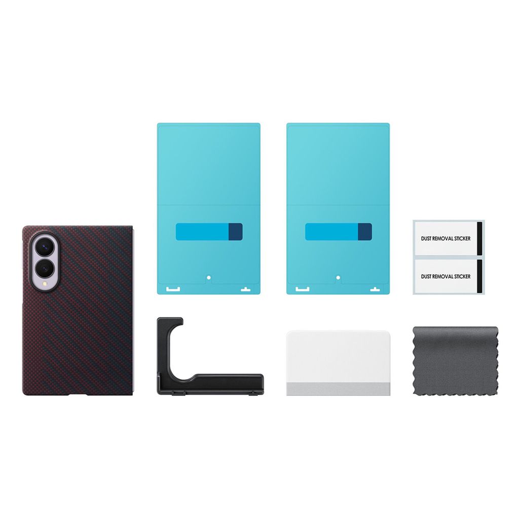 Samsung Galaxy Z Fold 8 Kuori MagSafe-yhteensopiva + 2 kalvoa – Punainen