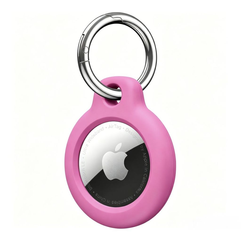 Tech-Protect Apple AirTag 1/2 nøkkelring med karabinkrok – rosa