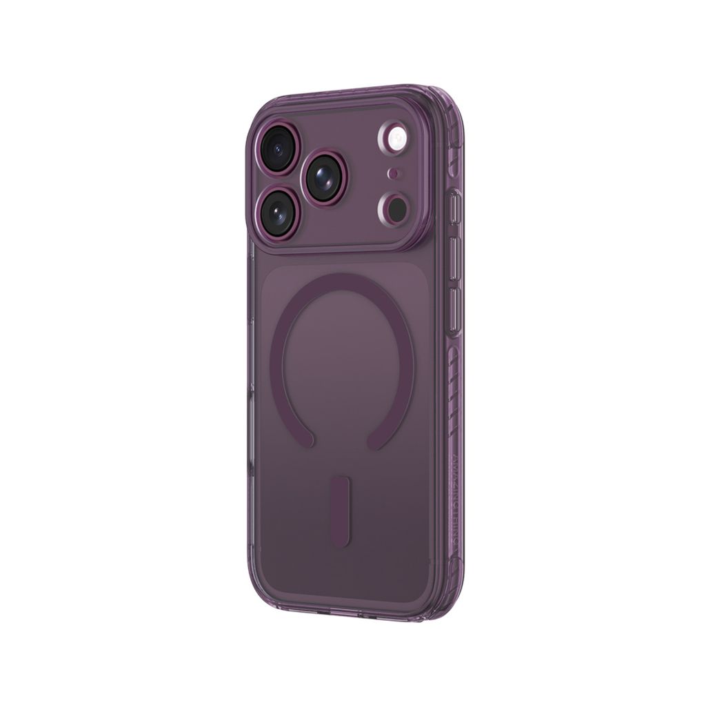 AmazingThing iPhone 18 Pro Max MagSafe -kuori kamerasuojalla – violetti