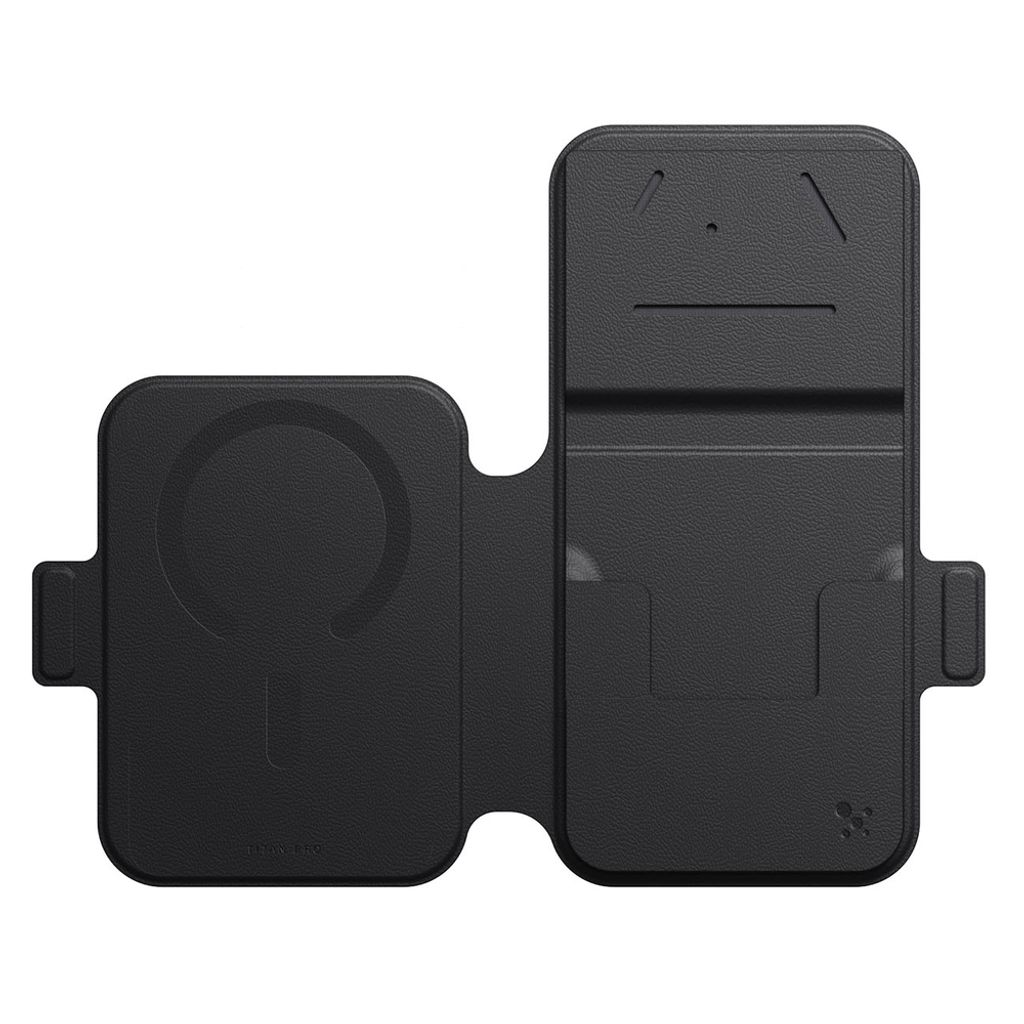 AmazingThing Titan Pro Lens Flip Set MagSafe -kuori Lompakko till iPhone 18 Pro Max - Musta