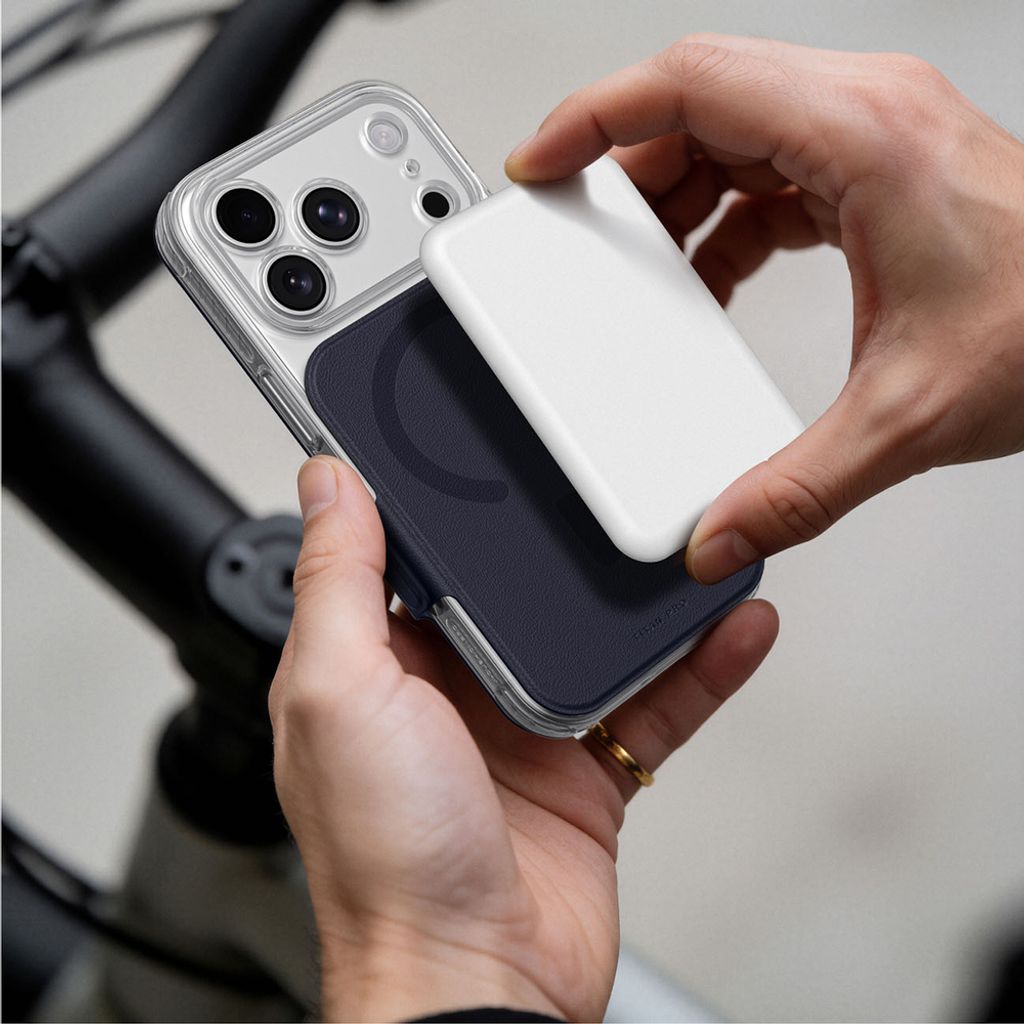 AmazingThing Titan Pro Lens Flip Set MagSafe -kuori Lompakko till iPhone 18 Pro Max - Sininen