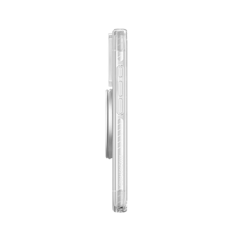 AmazingThing Titan Pro Lens Ring Set MagSafe -kuori till iPhone 18 Pro - Läpinäkyvä