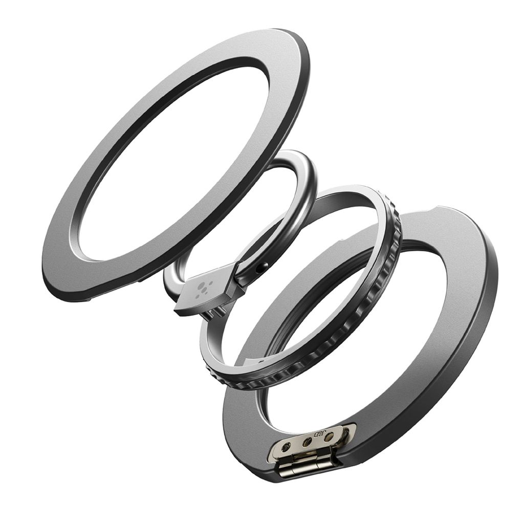 AmazingThing Titan Pro Lens Ring Set MagSafe -kuori till iPhone 18 Pro - Läpinäkyvä