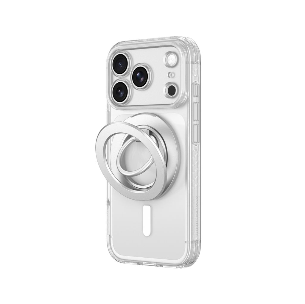 AmazingThing Titan Pro Lens Ring Set MagSafe -kuori till iPhone 18 Pro Max - Läpinäkyvä