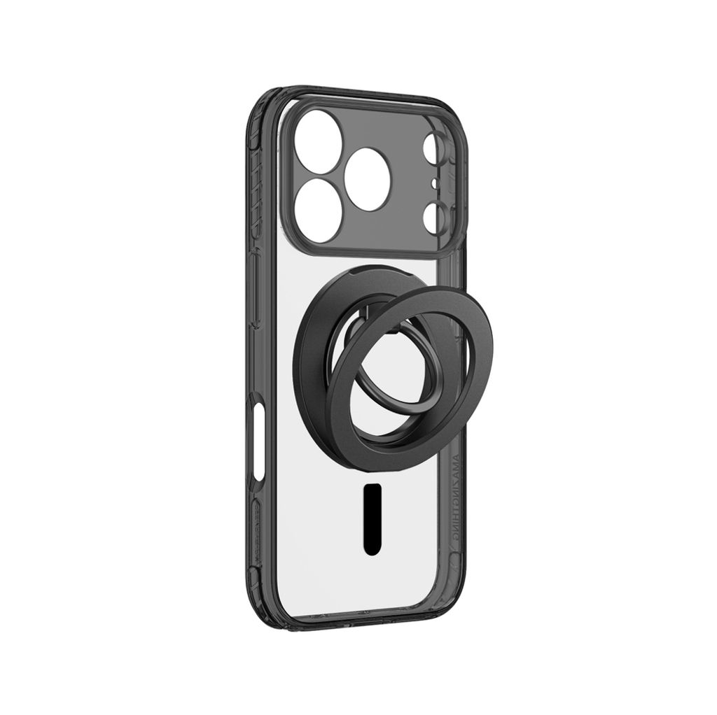 AmazingThing Titan Pro Lens Ring Set MagSafe -kuori till iPhone 18 Pro Max  - Musta