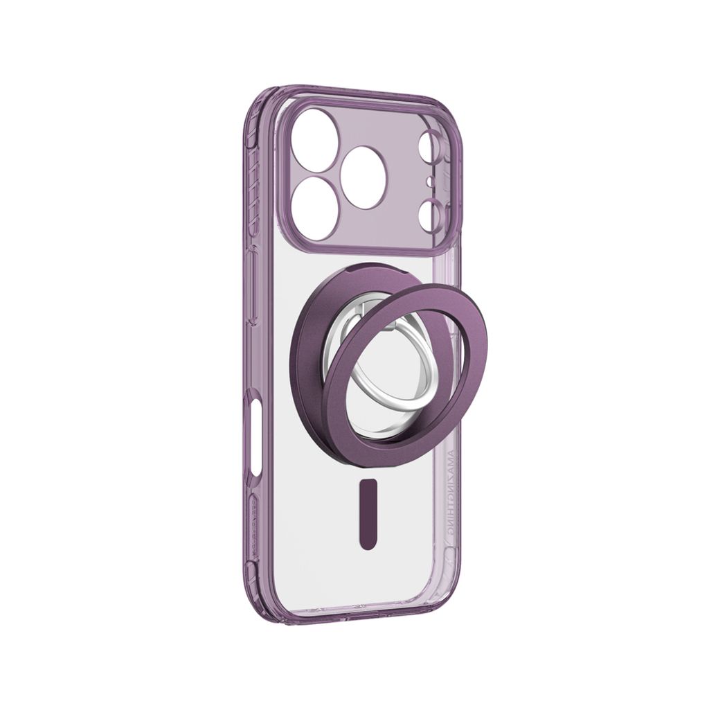 AmazingThing Titan Pro Lens Ring Set MagSafe -kuori till iPhone 18 Pro Max - Violetti
