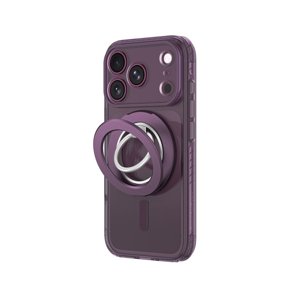 AmazingThing Titan Pro Lens Ring Set MagSafe -kuori till iPhone 18 Pro Max - Violetti