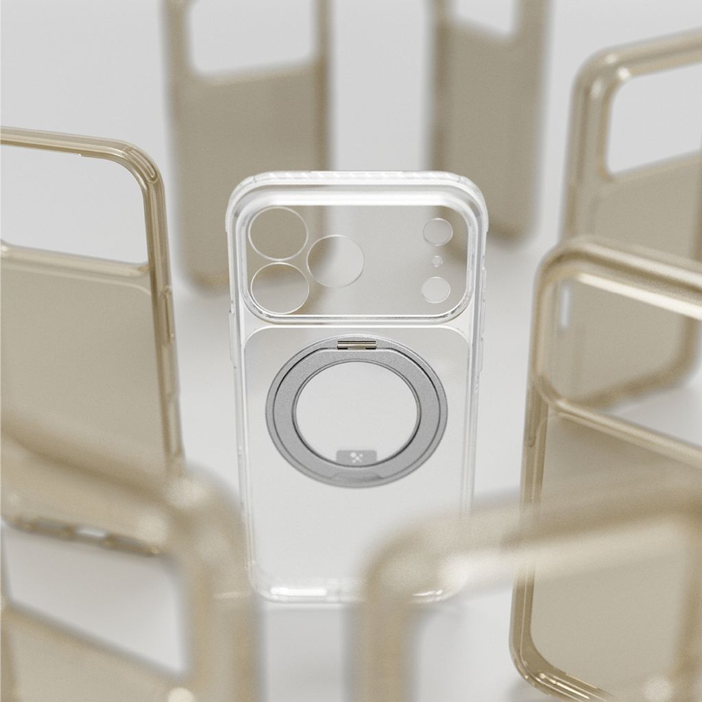 AmazingThing Titan Pro Spin Lens MagSafe -kuori till iPhone 18 Pro - Läpinäkyvä