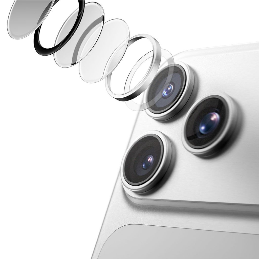 AmazingThing Titan Vision Lens Sapphire Linsebeskytter till iPhone 18 Pro/18 Pro Max - Sølv