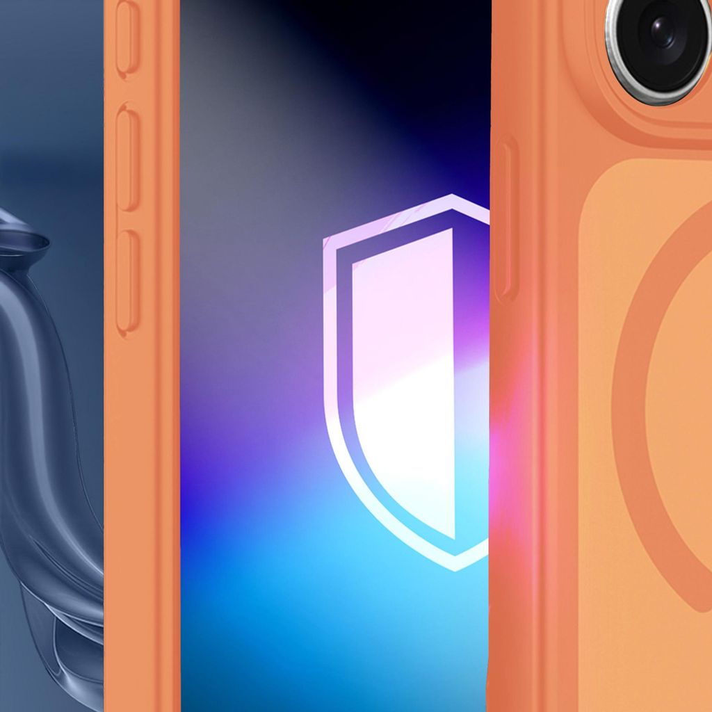 3mk Misty MagSafe -kuori iPhone 17 Pro Max/18 Pro Max:lle - Oranssi
