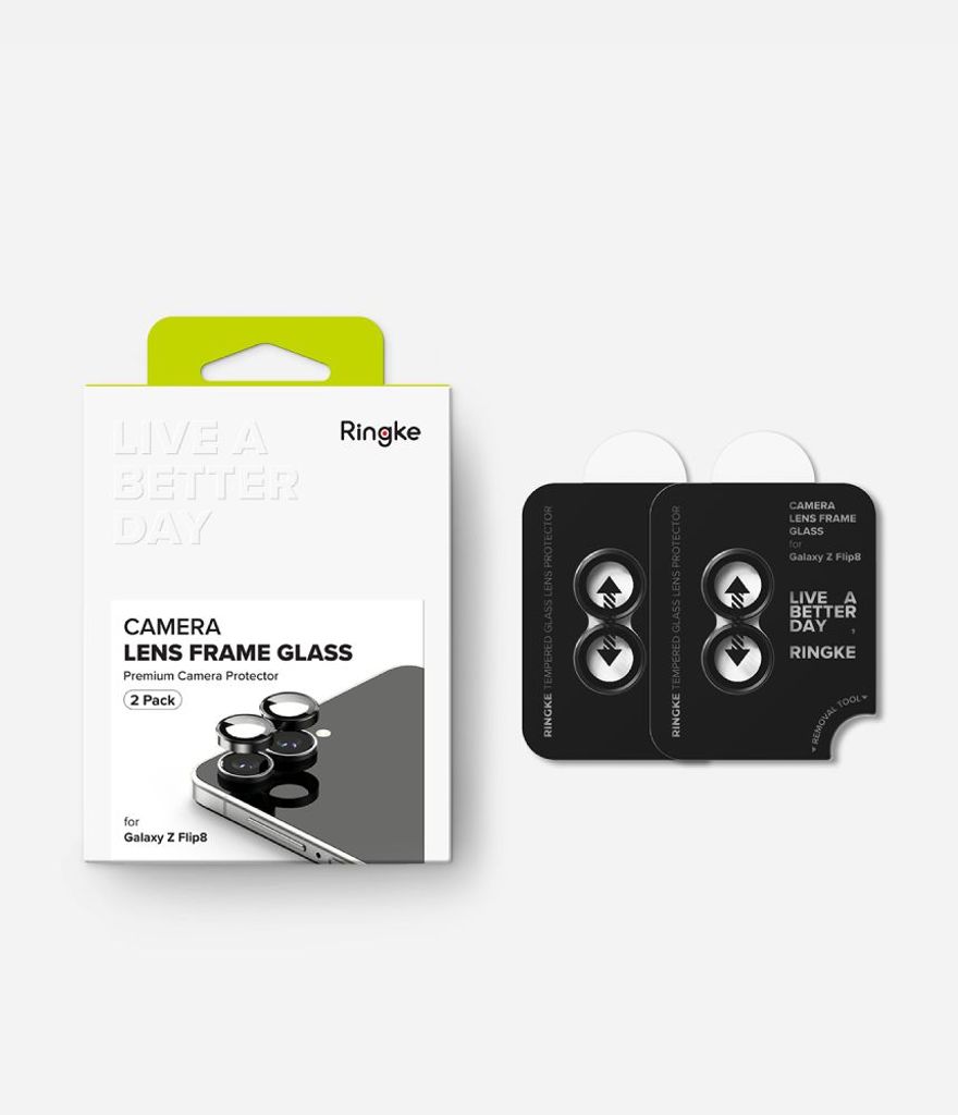 Ringke Samsung Galaxy Z Flip 8 Kameradeksel 2-pakning - Svart
