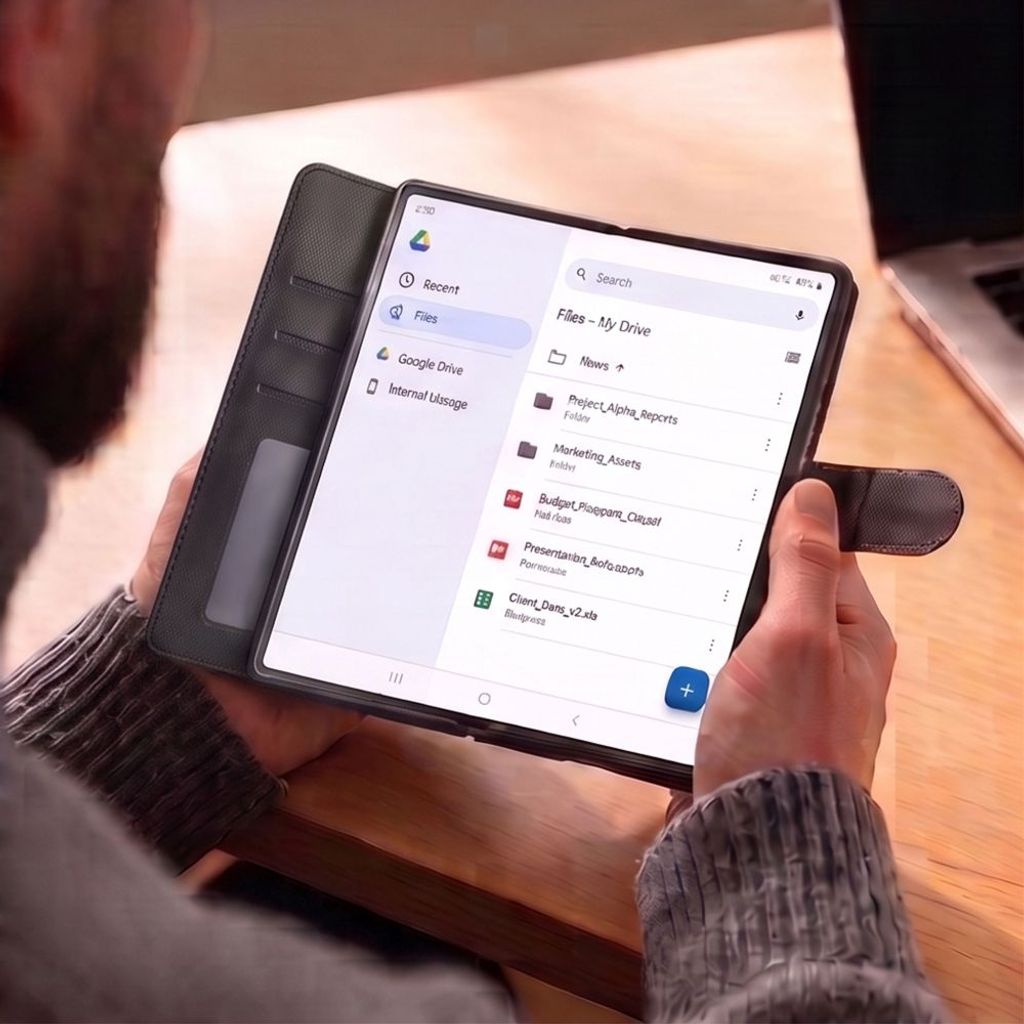 Tech-Protect Samsung Galaxy Z Fold 8 Ultra Lommeboketui – Svart