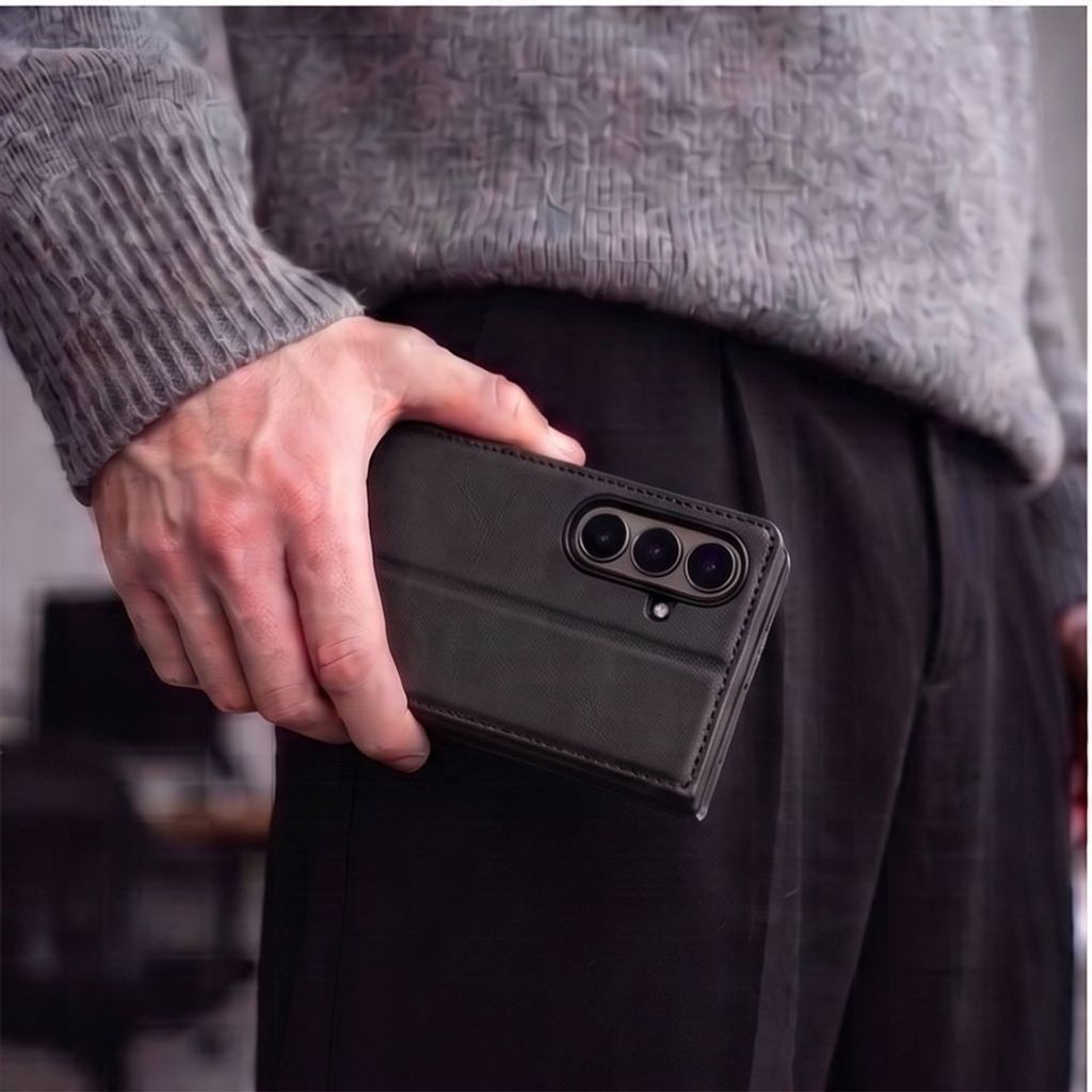 Tech-Protect Samsung Galaxy Z Fold 8 Ultra Lommeboketui – Svart