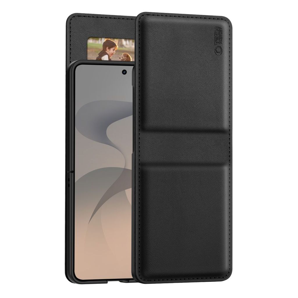 Tech-Protect Samsung Galaxy Z Flip 8 Lommeboketui – Svart
