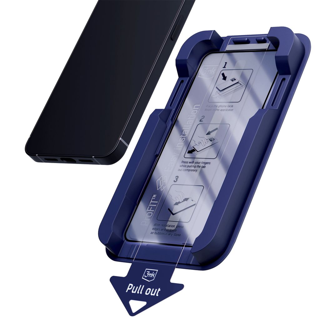 3mk Hardglass Max Privacy -näytönsuoja applikaattorin kanssa iPhone 18 Pro Max/17 Pro Max:lle