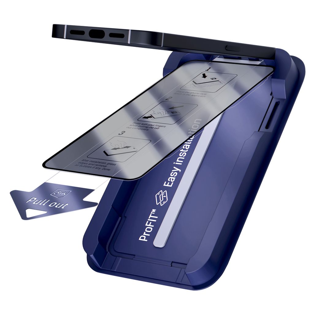 3mk Hardglass Max Privacy -näytönsuoja applikaattorin kanssa iPhone 18 Pro Max/17 Pro Max:lle