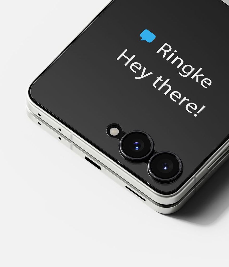 Ringke Samsung Galaxy Z Flip 8 Skjermbeskytter Herdet Glass 2-pakning