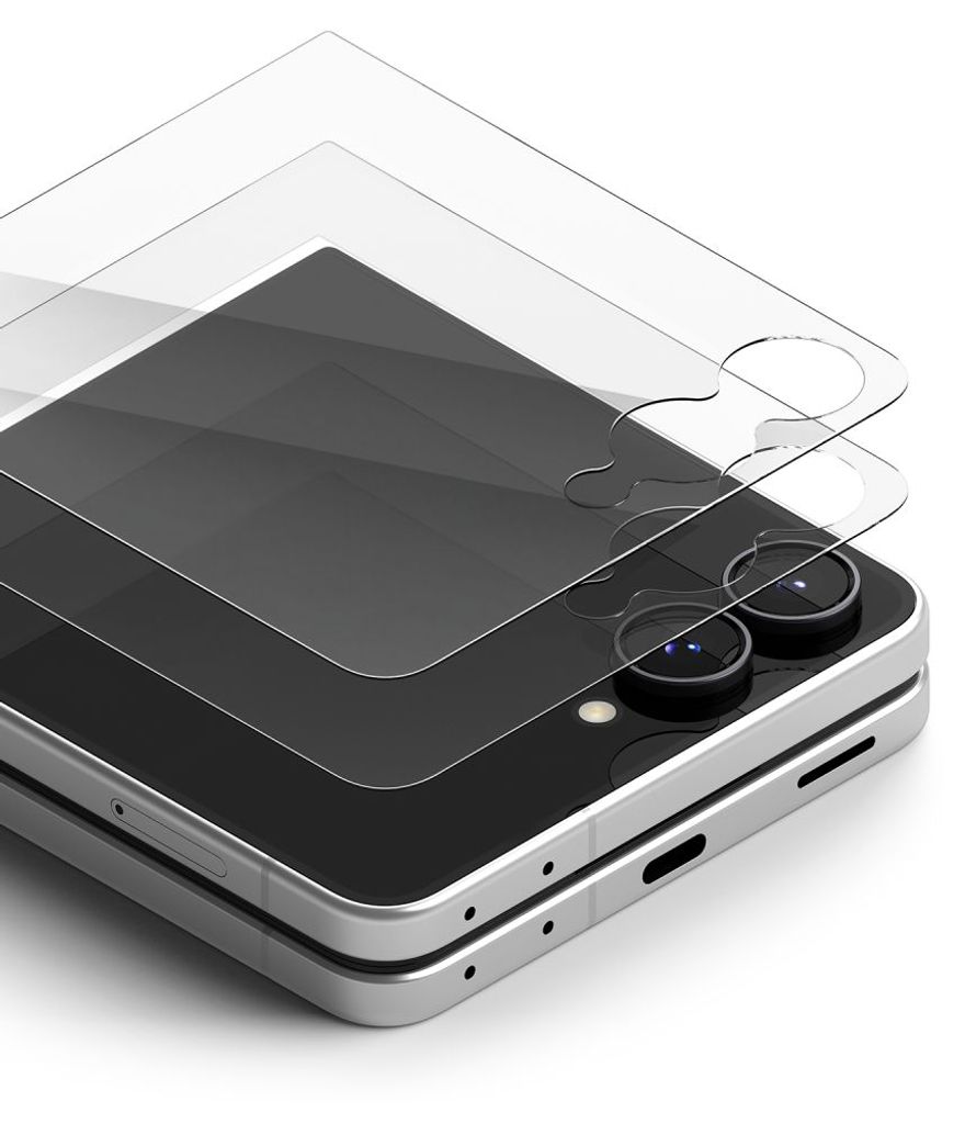 Ringke Samsung Galaxy Z Flip 8 Skjermbeskytter Herdet Glass 2-pakning