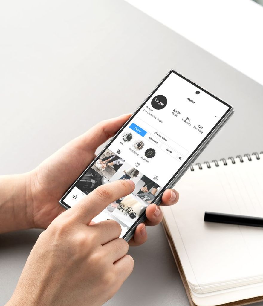Ringke Samsung Galaxy Z Fold 8 Ultra Skjermbeskytter Herdet Glass 2-pakking