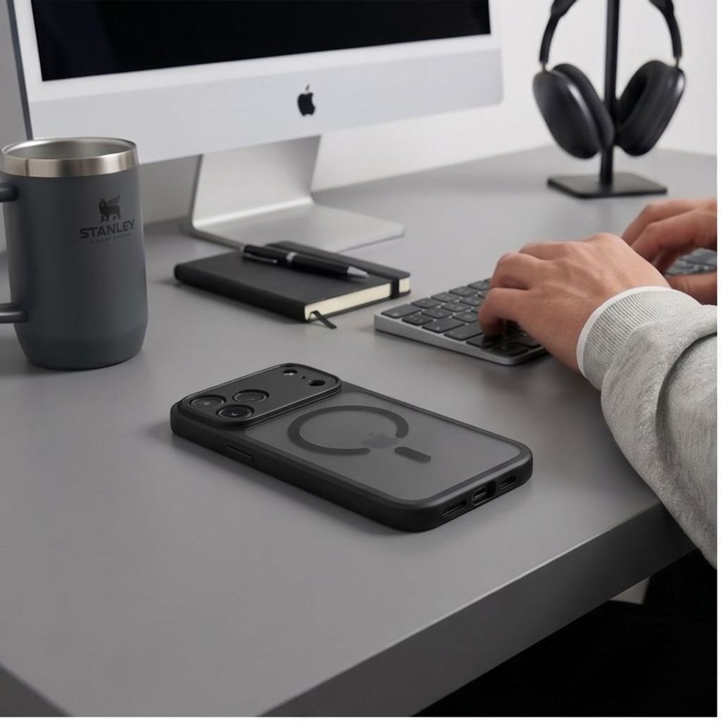 Tech-Protect BasicMag MagSafe -kuori  iPhone 17 Pro/18 Pro:lle - Musta