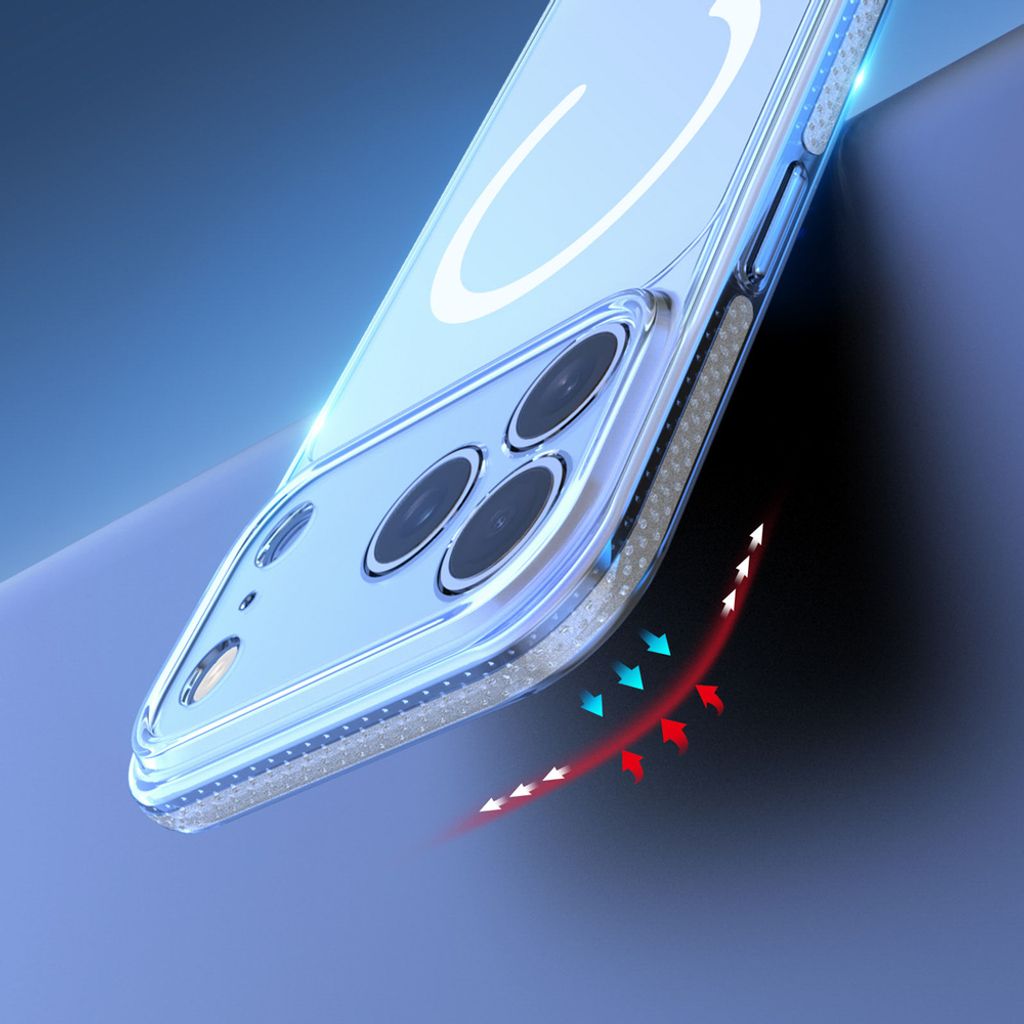 Dux Ducis Clin MagSafe -kuori till iPhone 18 Pro Max/17 Pro Max - Läpinäkyvä
