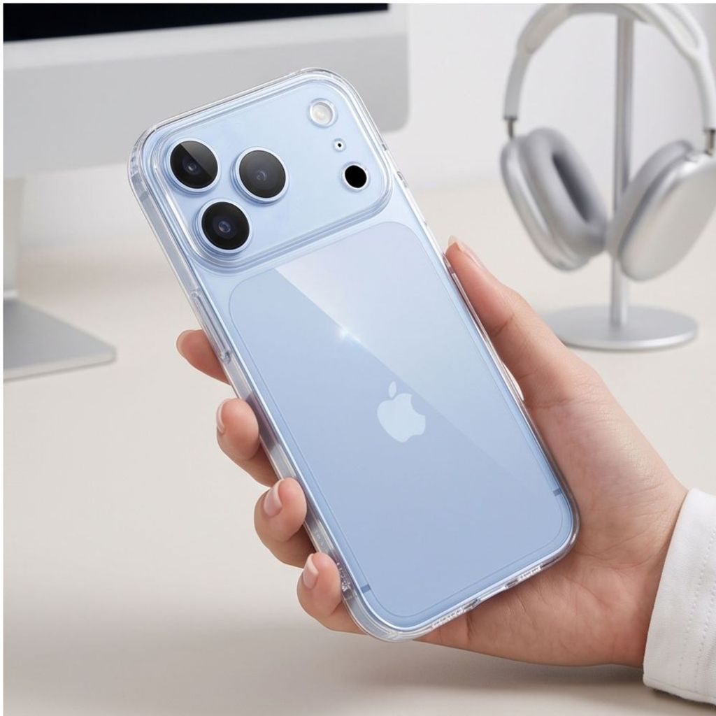 Tech-Protect FlexAir -kuori iPhone 17 Pro/18 Pro:lle - Läpinäkyvä