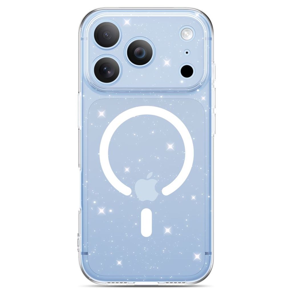 Tech-Protect FlexAir MagSafe -kuori iPhone 17 Pro/18 Pro Case:lle - Läpinäkyvä/Glitter