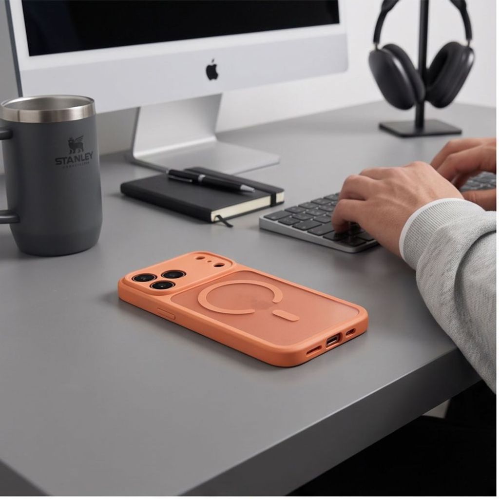Tech-Protect BasicMag MagSafe -kuori iPhone 17 Pro/18 Pro:lle - Oranssi