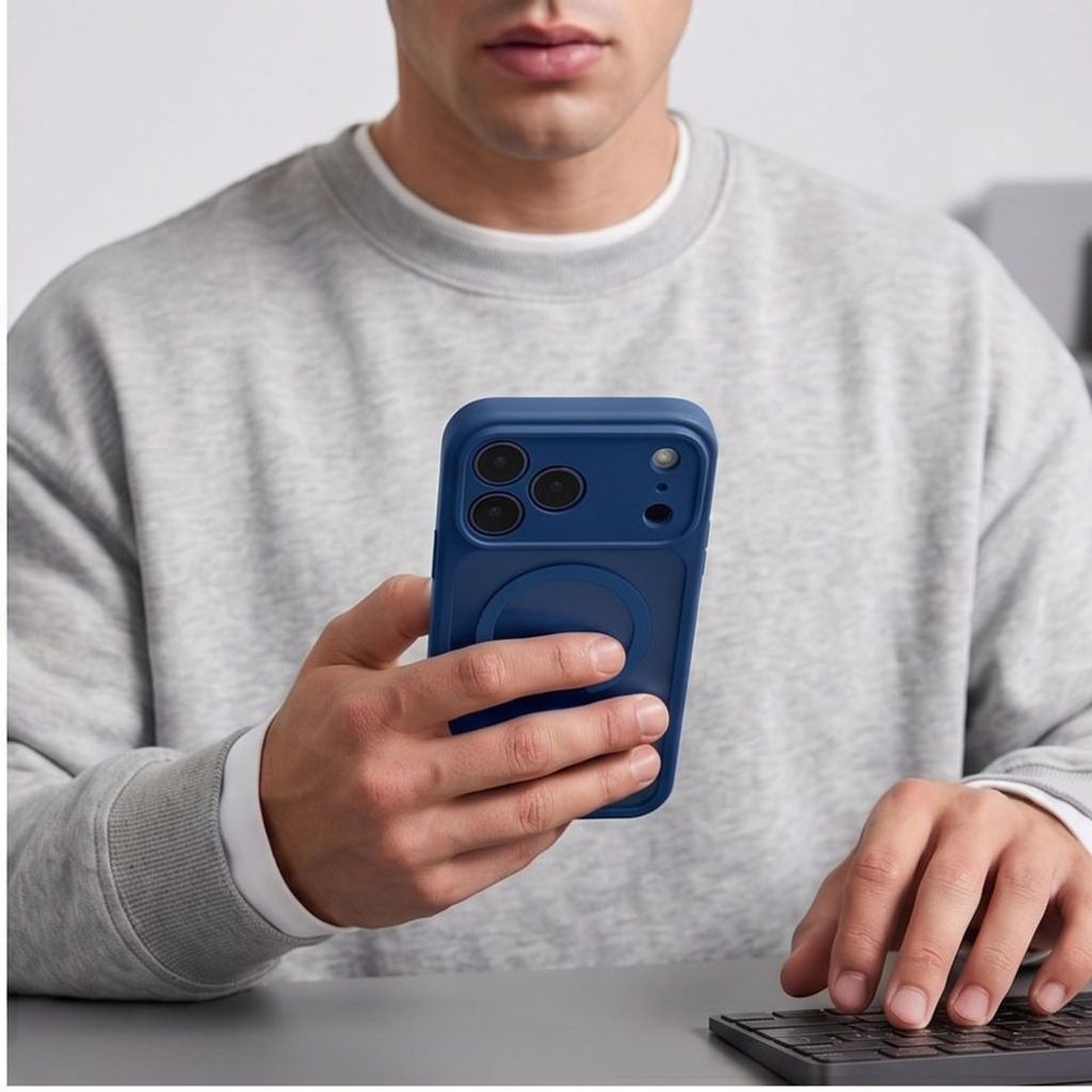 Tech-Protect BasicMag MagSafe Skal till iPhone 17 Pro/18 Pro - Mörkblå