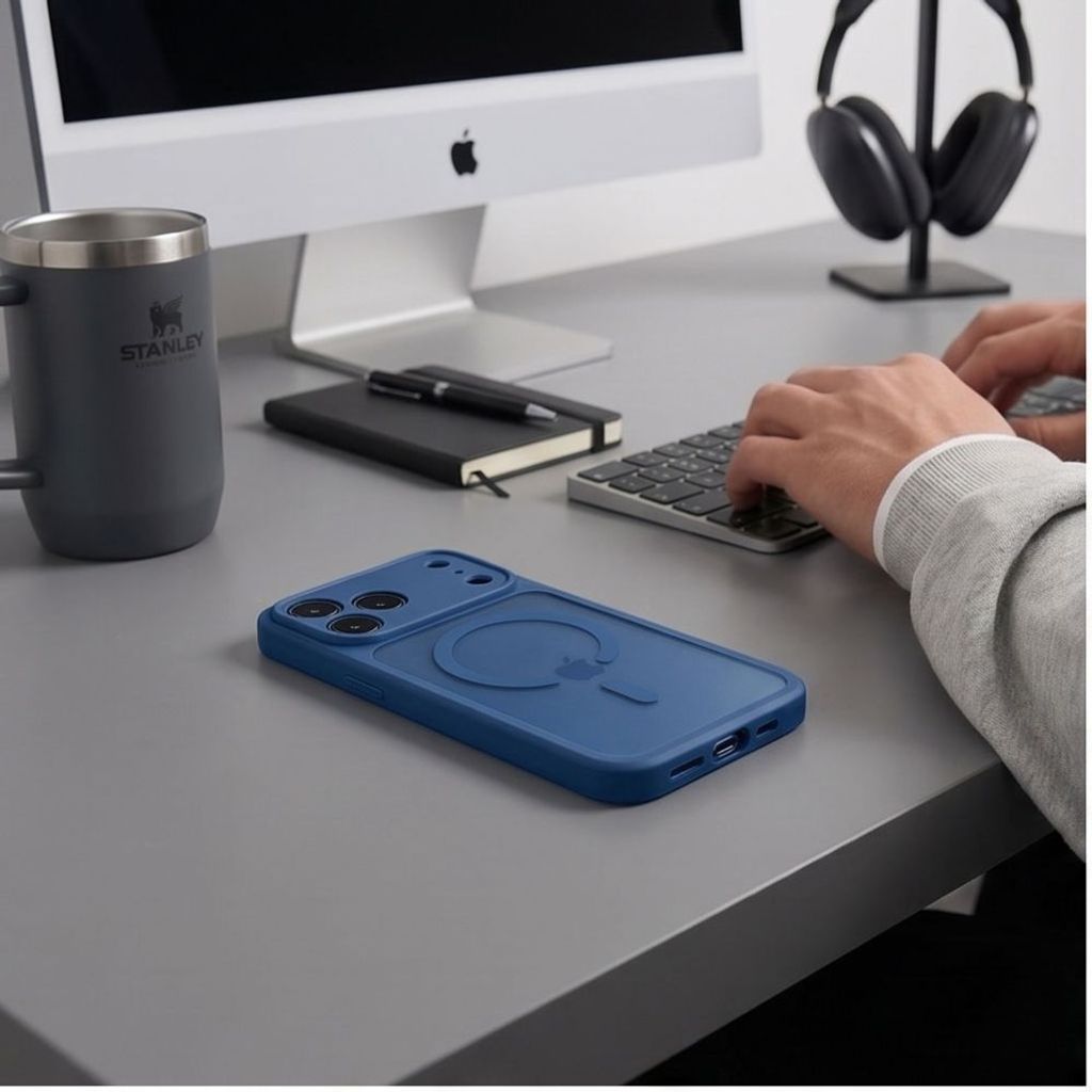 Tech-Protect BasicMag MagSafe Skal till iPhone 17 Pro/18 Pro - Mörkblå