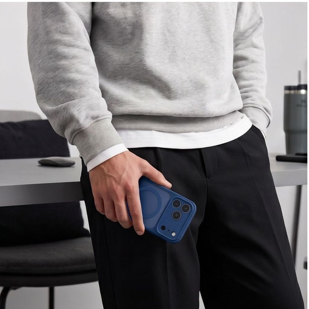 Tech-Protect BasicMag MagSafe Skal till iPhone 17 Pro/18 Pro - Mörkblå